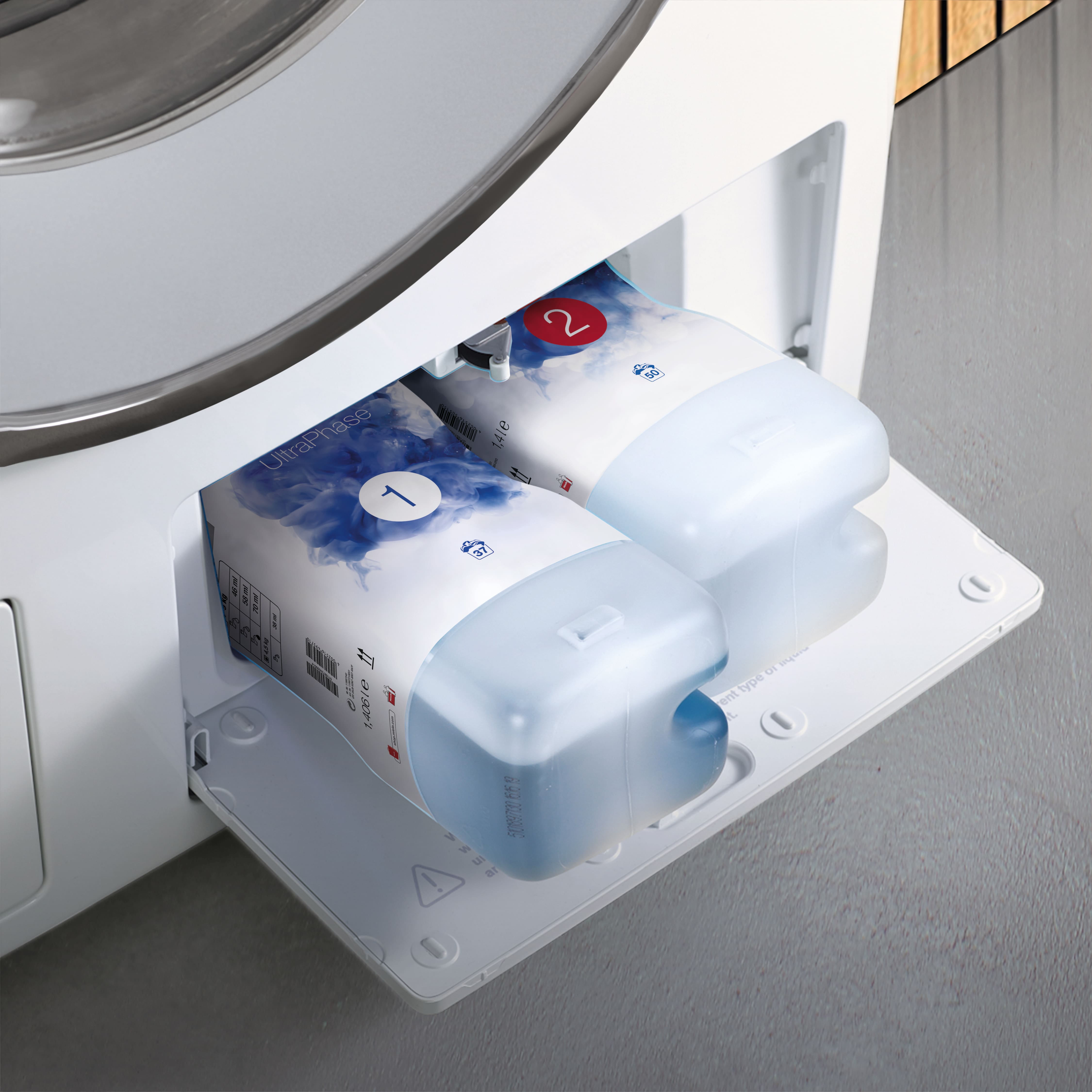 Ultraphase detergent in the washing machine