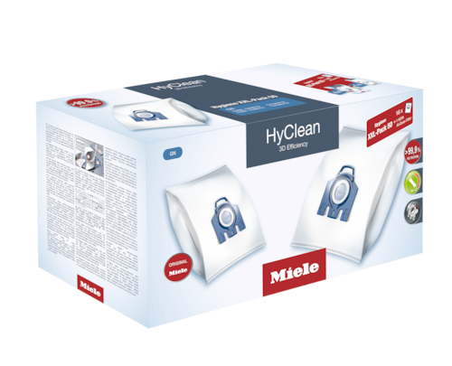 HyClean 3D Efficiency GN XXL dulkių siurblio maišeliai + HEPA AirClean filtras product photo Front View L