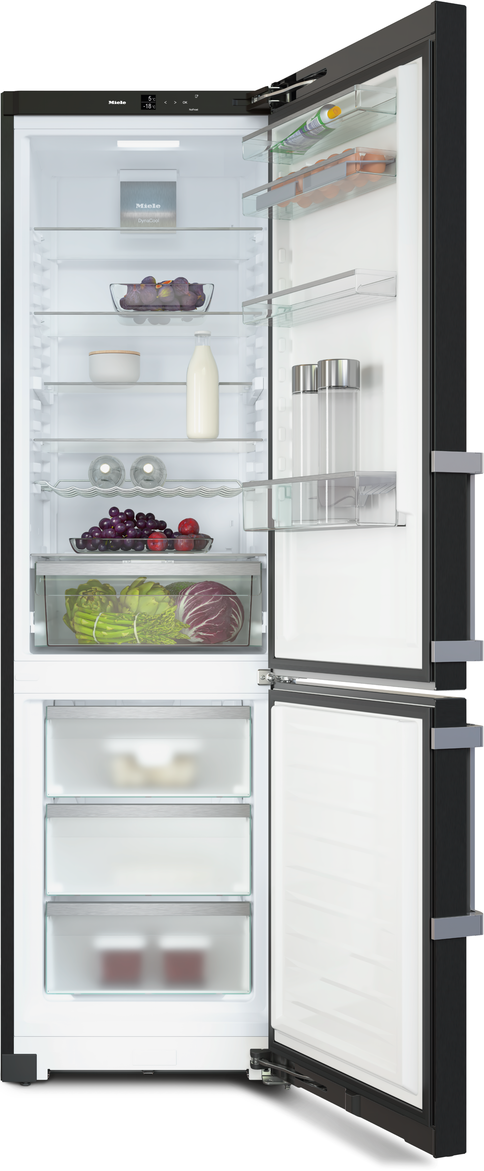 Réfrigérateurs/congélateurs - KFN 4795 CD Porte blacksteel - 2