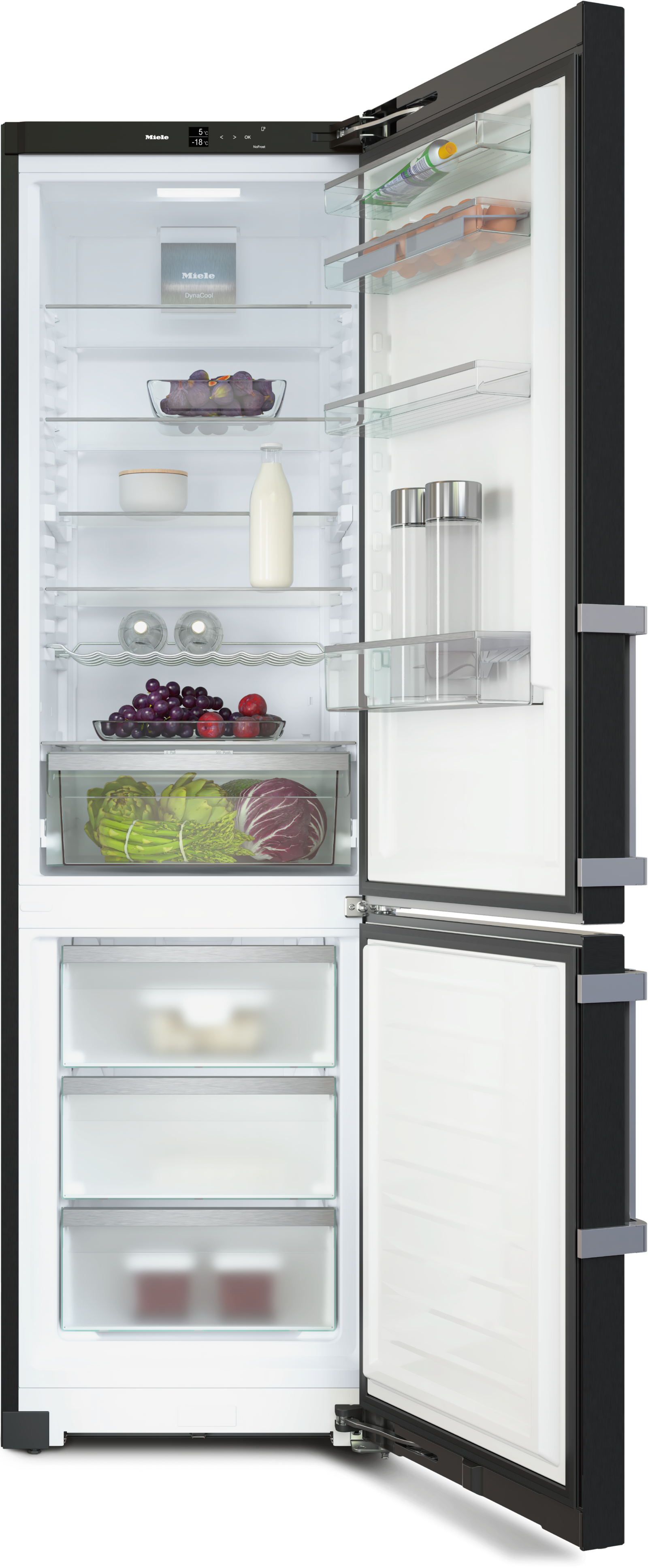 Réfrigérateurs/congélateurs - KFN 4795 CD Porte blacksteel - 2