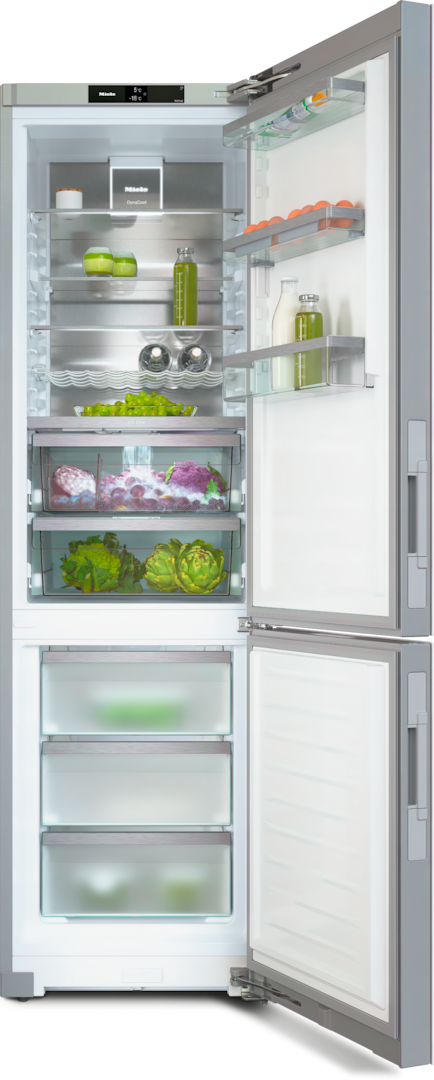 Miele - KFN 4898 AD Bianco brillante vetro – Frigo-congelatori