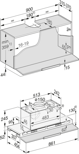 DAS 8930 Slimline Rangehood product photo Missing translation L