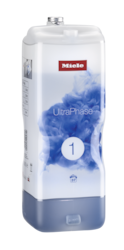 Miele UltraPhase 1 2-komponensű mosószer színes és fehér ruhákhoz.