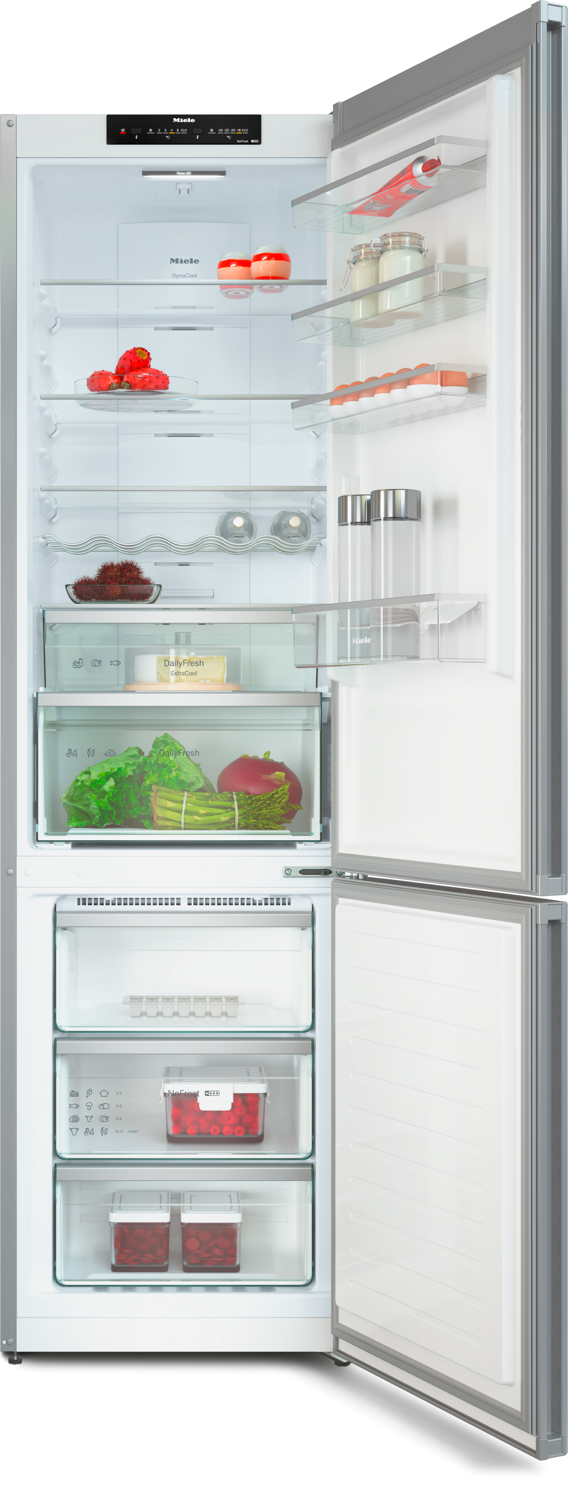 Réfrigérateurs/congélateurs - KFN 4394 ED Aspect acier inoxydable - 2
