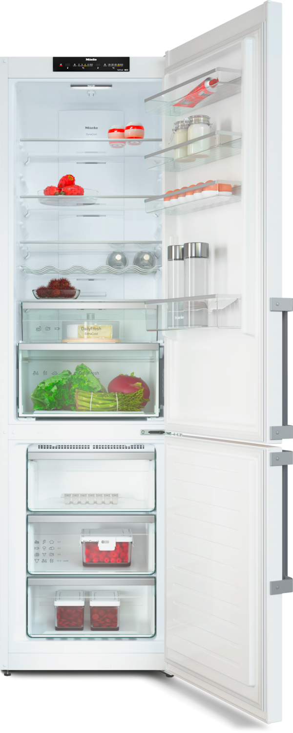 Balts ledusskapis ar saldētavu un DailyFresh funkciju, 2.03m augstums (KFN 4494 ED) product photo Front View4 ZOOM