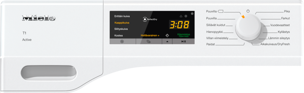 Kuivausrummut - TCA230WP Active lootusvalkoinen - 4