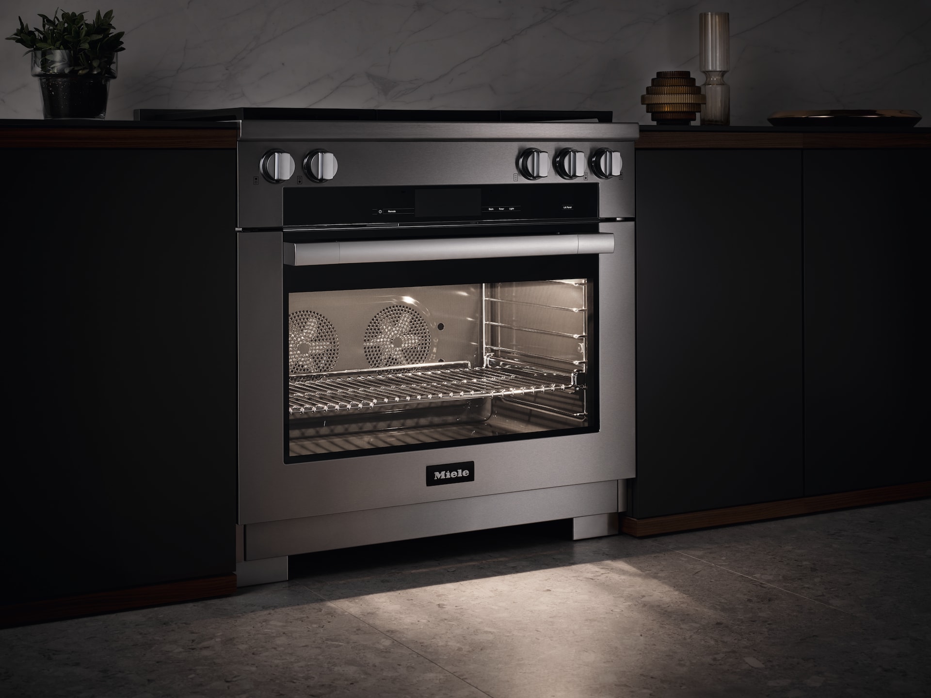 Ovens / Range cookers - HR 1936-3 G DF GD Clean Touch Steel - 4