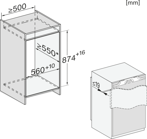 Iebūvējama saldētava ar NoFrost funkciju, 87 cm augstums (FNS 7140 E) product photo View3 L