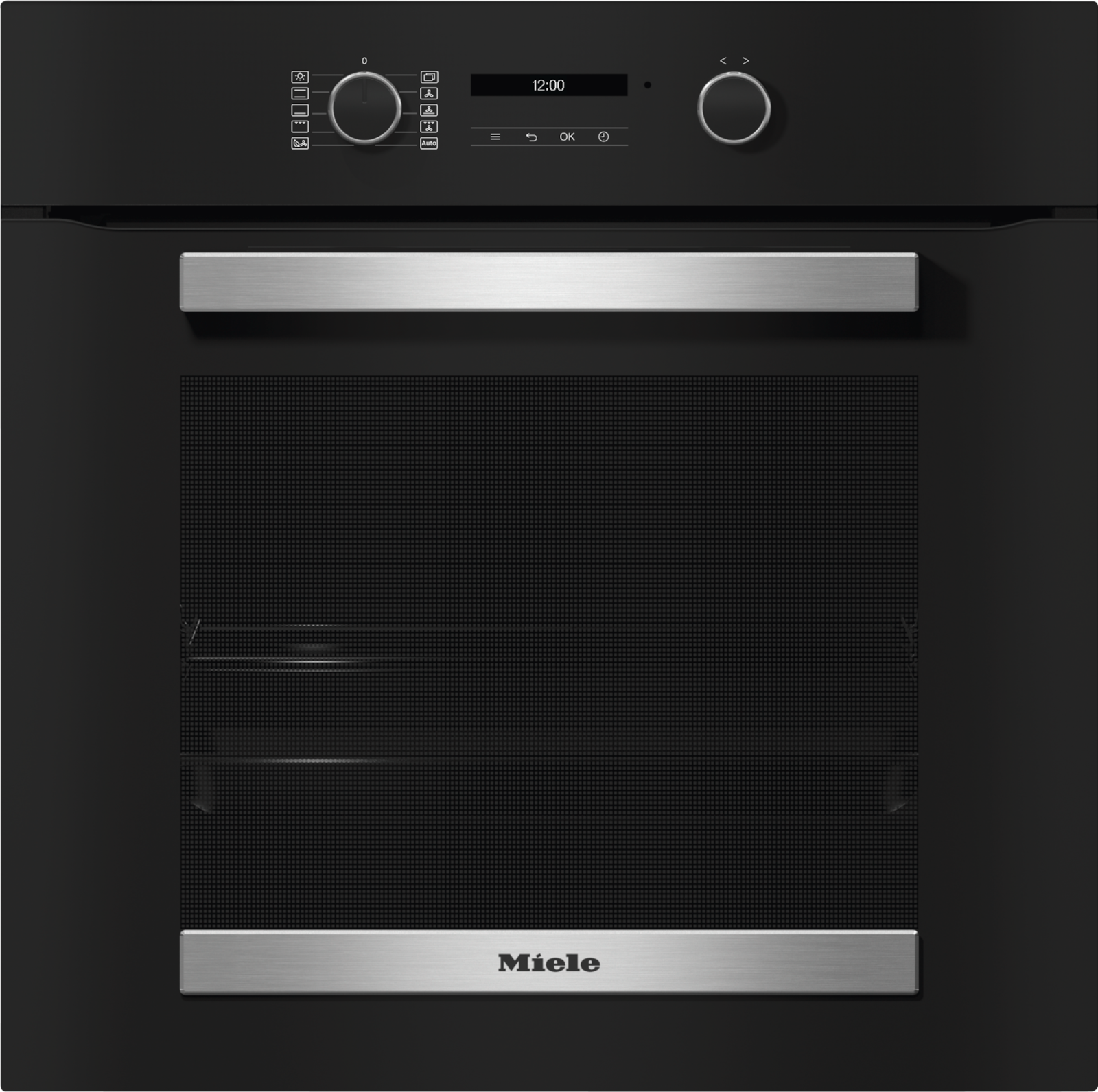 Ovens / Range cookers - H 2465 B ACTIVE Obsidian black stainless steel effect - 1