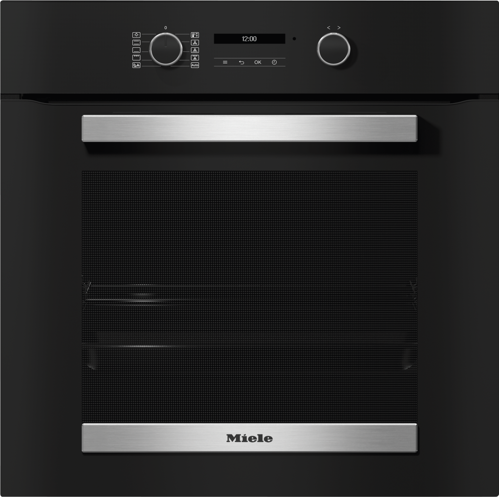 Ovens / Range cookers - H 2465 B ACTIVE Obsidian black stainless steel effect - 1