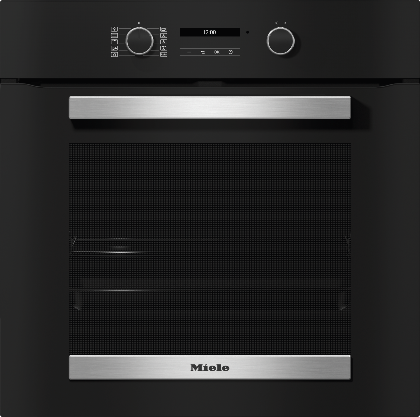 Ovens / Range cookers - H 2465 BP ACTIVE Obsidian black stainless steel effect - 1
