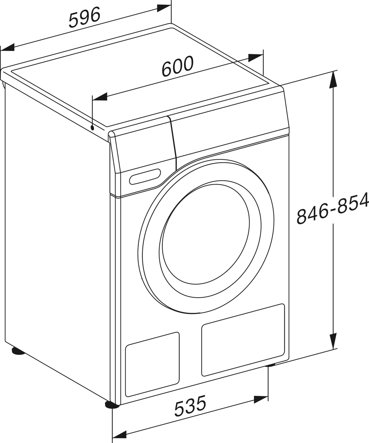 9kg TwinDos skalbimo mašina su PowerWash funkcija ir M Touch ekranu (WCR870 WPS) product photo View4 ZOOM