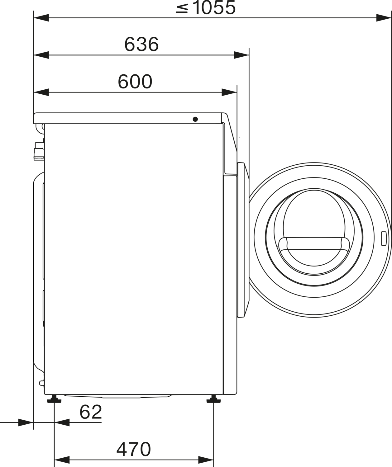 9kg TwinDos skalbimo mašina su PowerWash funkcija ir M Touch ekranu (WCR870 WPS) product photo View41 ZOOM