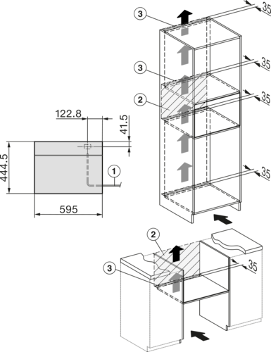 DG 7440 VitroLine Obsidian Black Built-in steam oven product photo Missing translation L