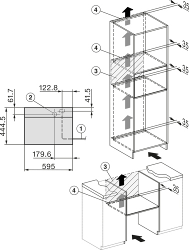 DGM 7640 VitroLine Graphite Grey Steam oven with microwave product photo Missing translation L