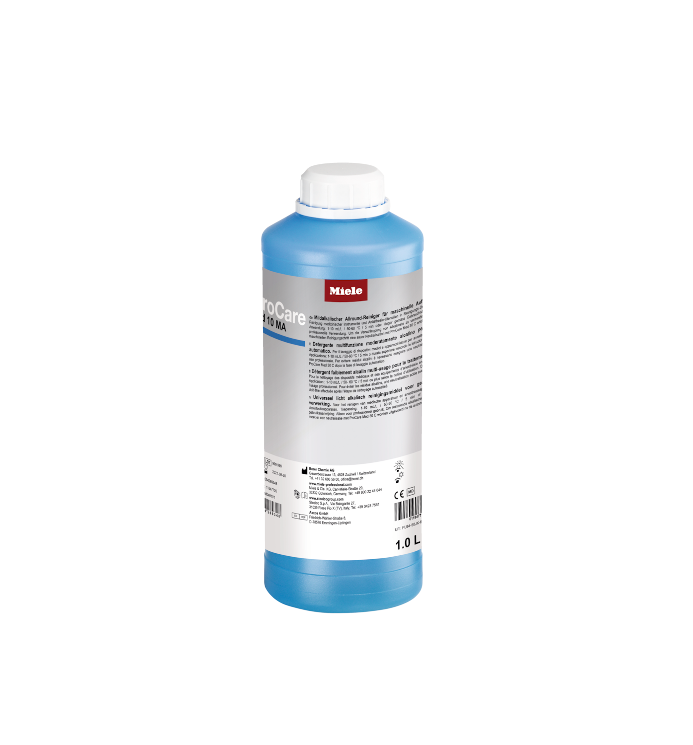 ProCare Med 10 MA - 1l [Typ 2] Allround reinigingsmiddel, mild alkalisch, 1 l Foto van het product Front View ZOOM