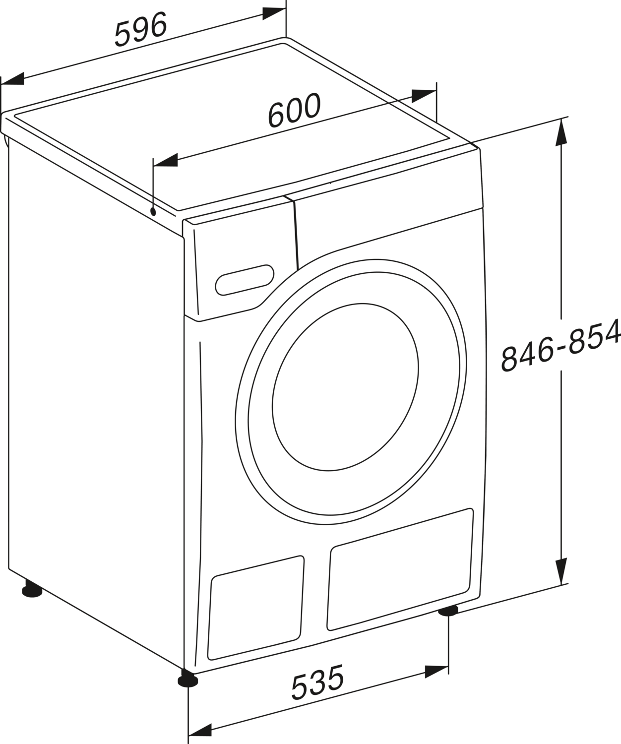 9kg TwinDos veļas mašīna ar CapDosing funkciju un WiFi (WWG660 WCS) product photo View4 ZOOM