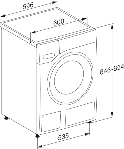 9kg TwinDos veļas mašīna ar CapDosing funkciju un WiFi (WWG660 WCS) product photo View4 L