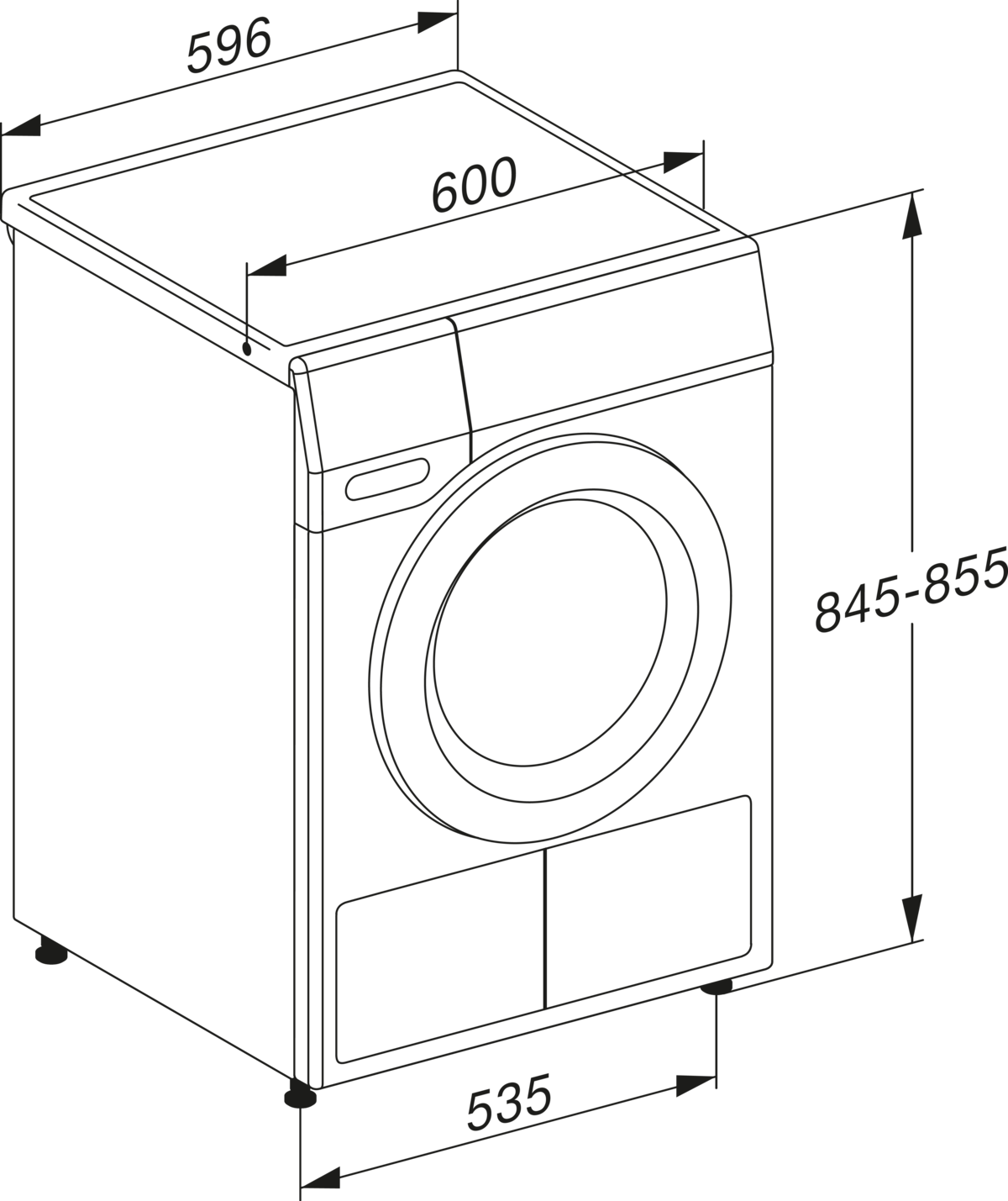 Miele TEA225WP Active Lotus white Tumble dryers