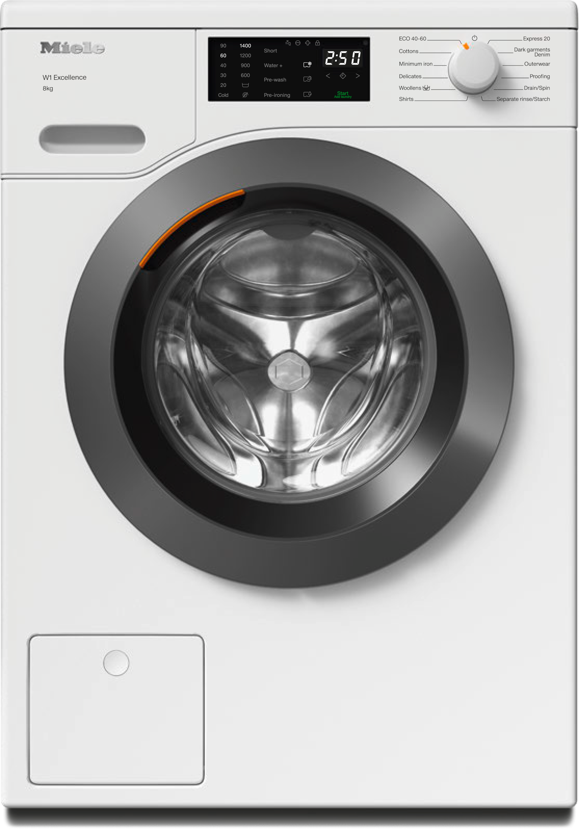 Washing machines - WED025 WCS 8kg Lotus white - 1