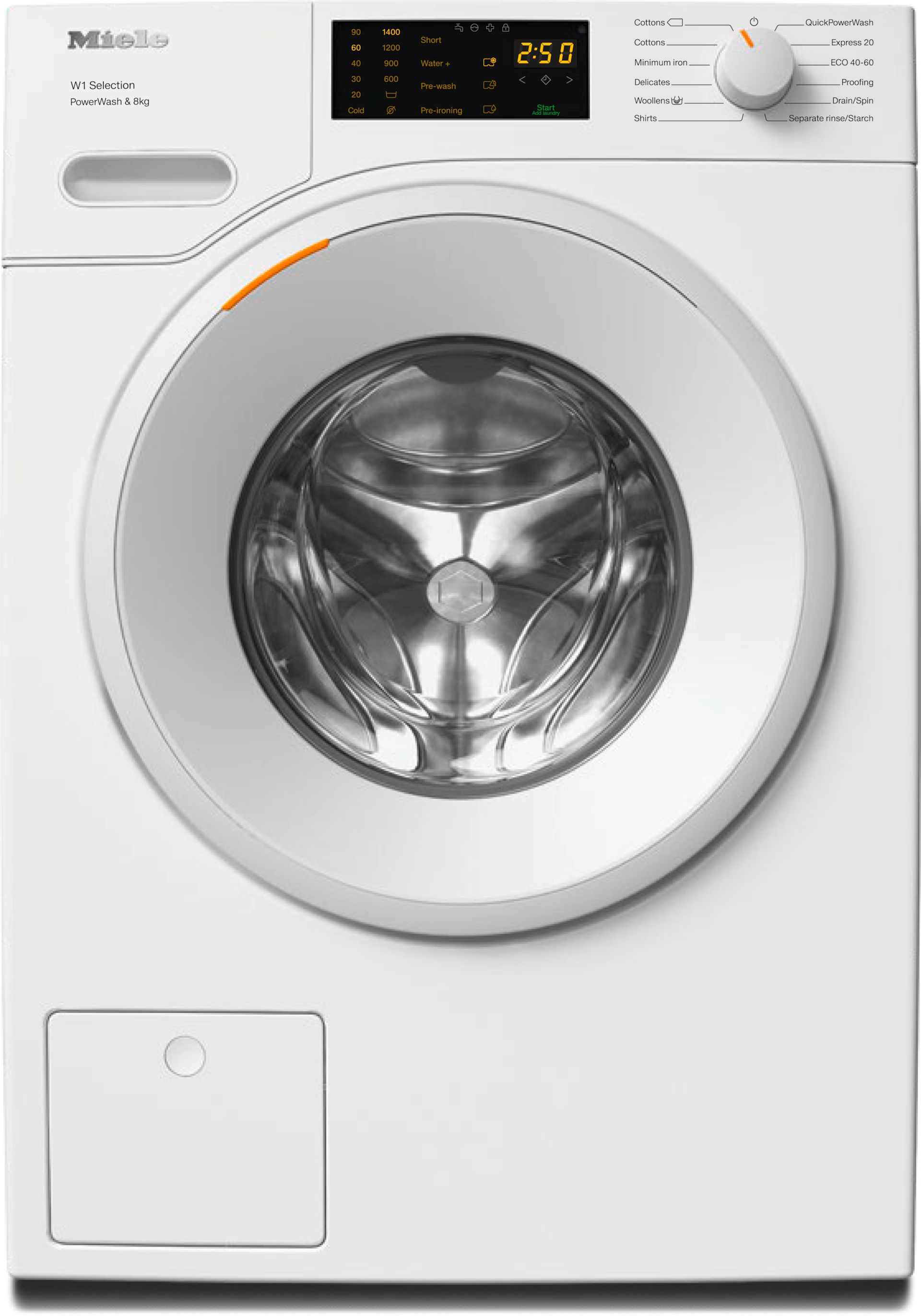 Πλυντήρια ρούχων - WSD323 WCS PWash&8kg Λευκό λωτού - 1