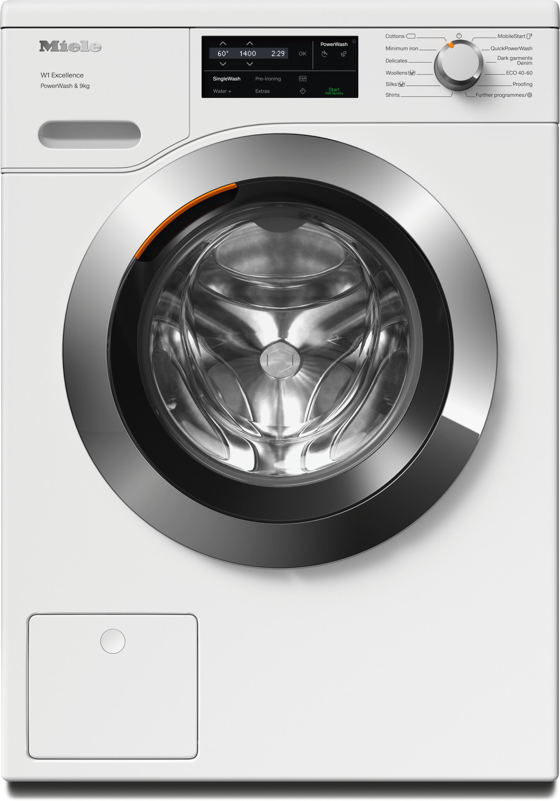 Washing machines - WEG365 WCS PWash&9kg Lotus white - 1