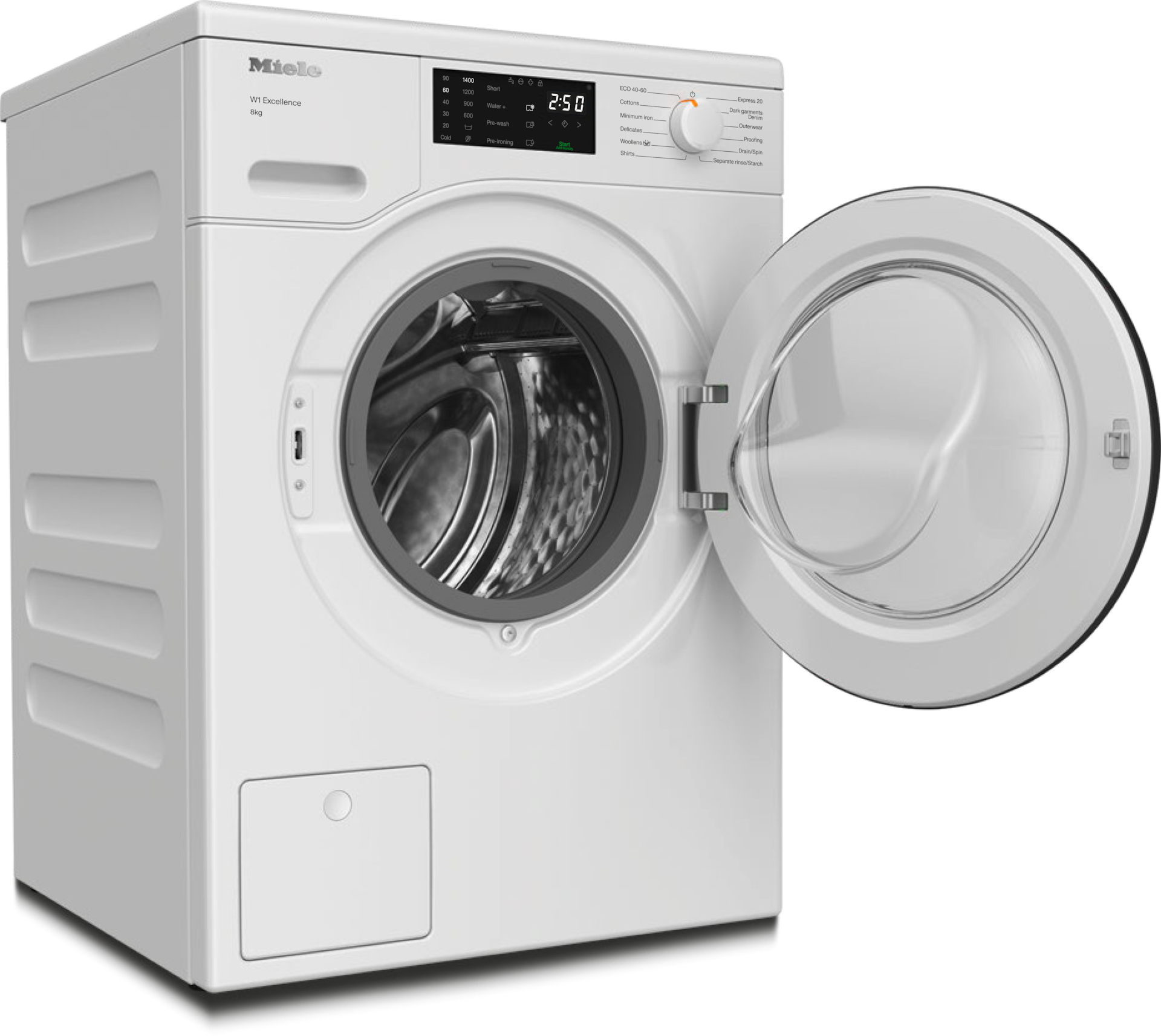 Washing machines - WED025 WCS 8kg Lotus white - 2