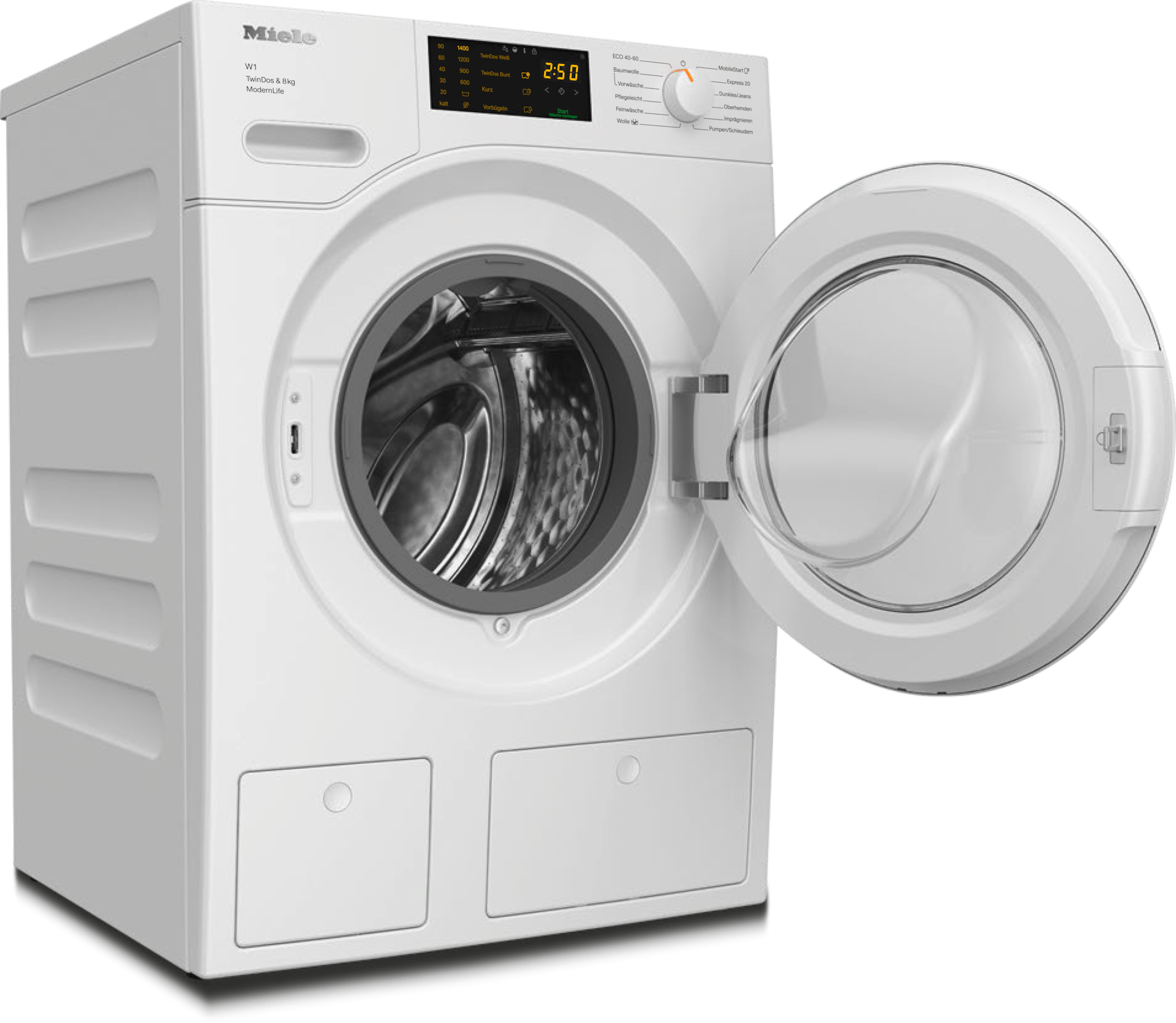 Lave-linge - WWD660 WCS TDos & 8kg Blanc lotus - 2