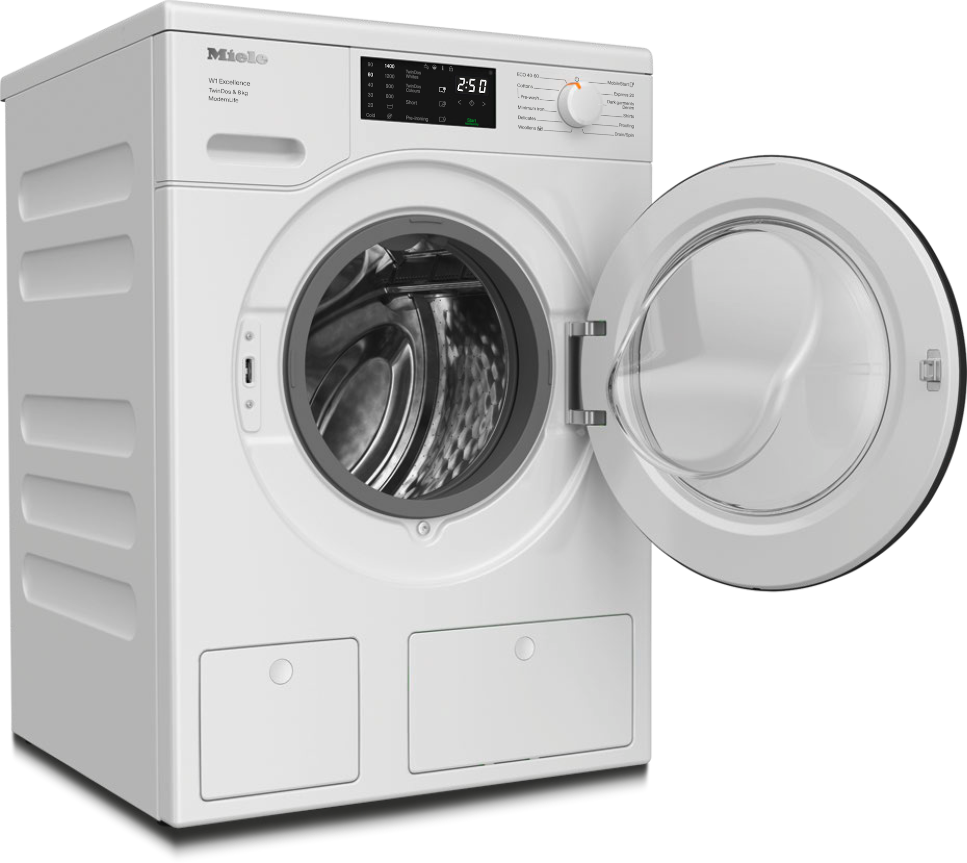 Washing machines - WED 665 WCS TDos & 8kg Lotus white - 2