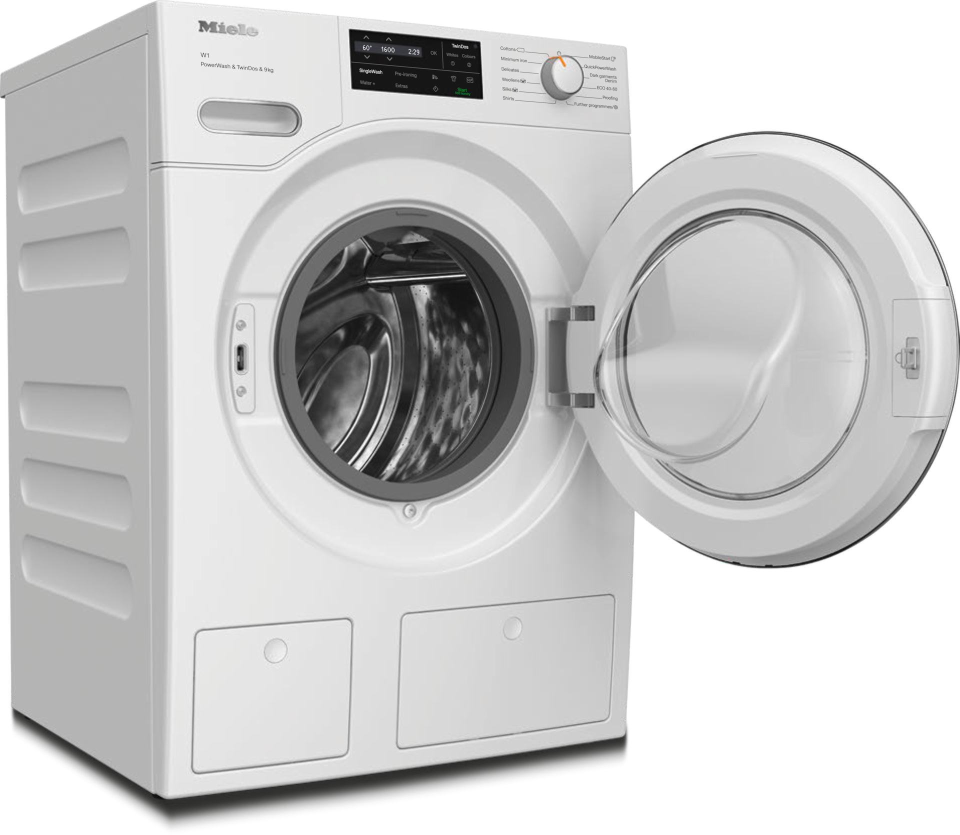 Πλυντήρια ρούχων - WWI860 WCS PWash&TDos&9kg Λευκό λωτού - 2