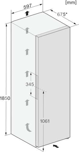 Šaldytuvas su DailyFresh ir DynaCool funkcijomis, aukštis 1.85m (KS 4383 ED) product photo View31 L