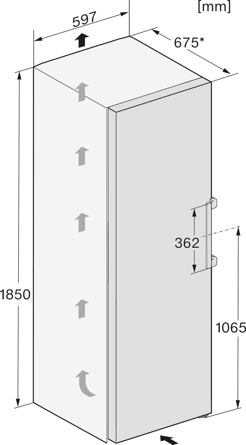 Saldētava ar NoFrost un SoftClose funkcijām, 1.85m augstums (FNS 4782 E) product photo View4 ZOOM