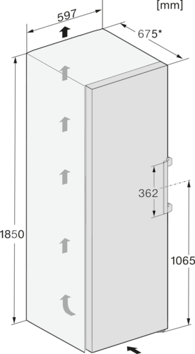 Šaldiklis su NoFrost ir SoftClose funkcijomis, aukštis 1.85m (FNS 4782 E) product photo View31 L