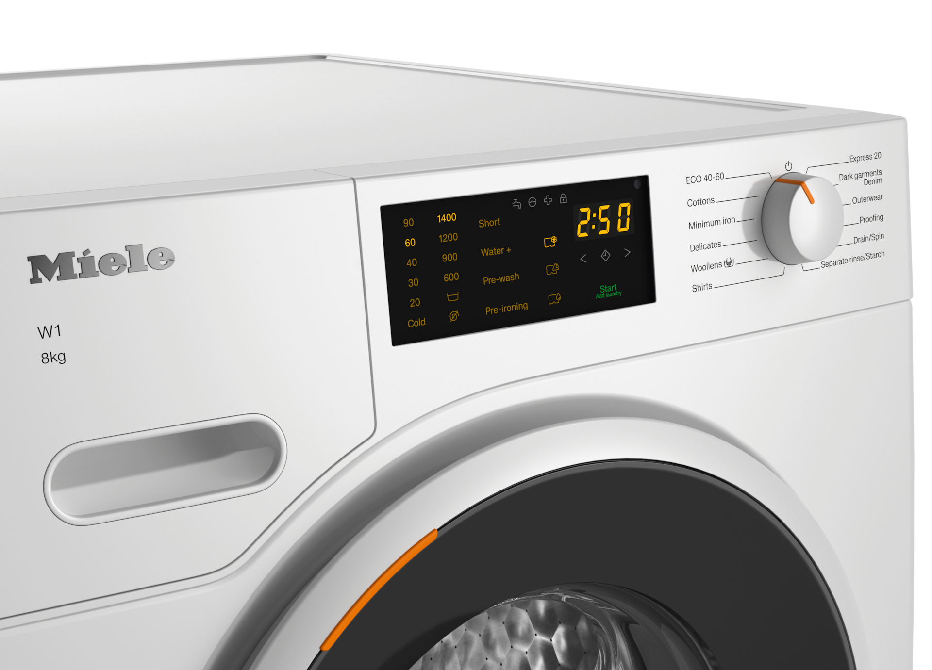 Mașini de spălat - WWD020 WCS 8kg Alb lotus - 4