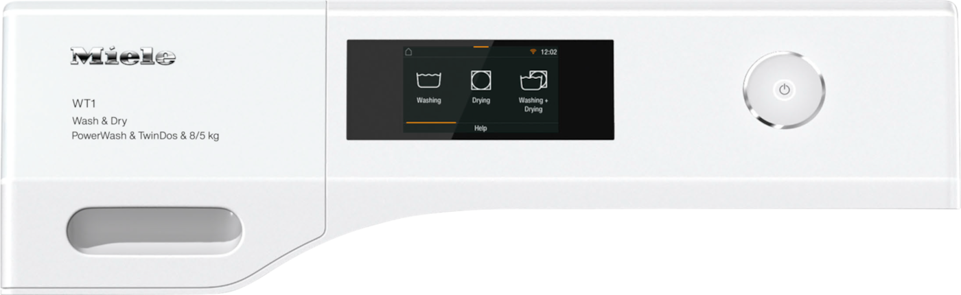 8/5 kg TwinDos skalbimo mašinos su džiovykle, PowerWash ir SteamCare (WTR870WPM) product photo Back View ZOOM