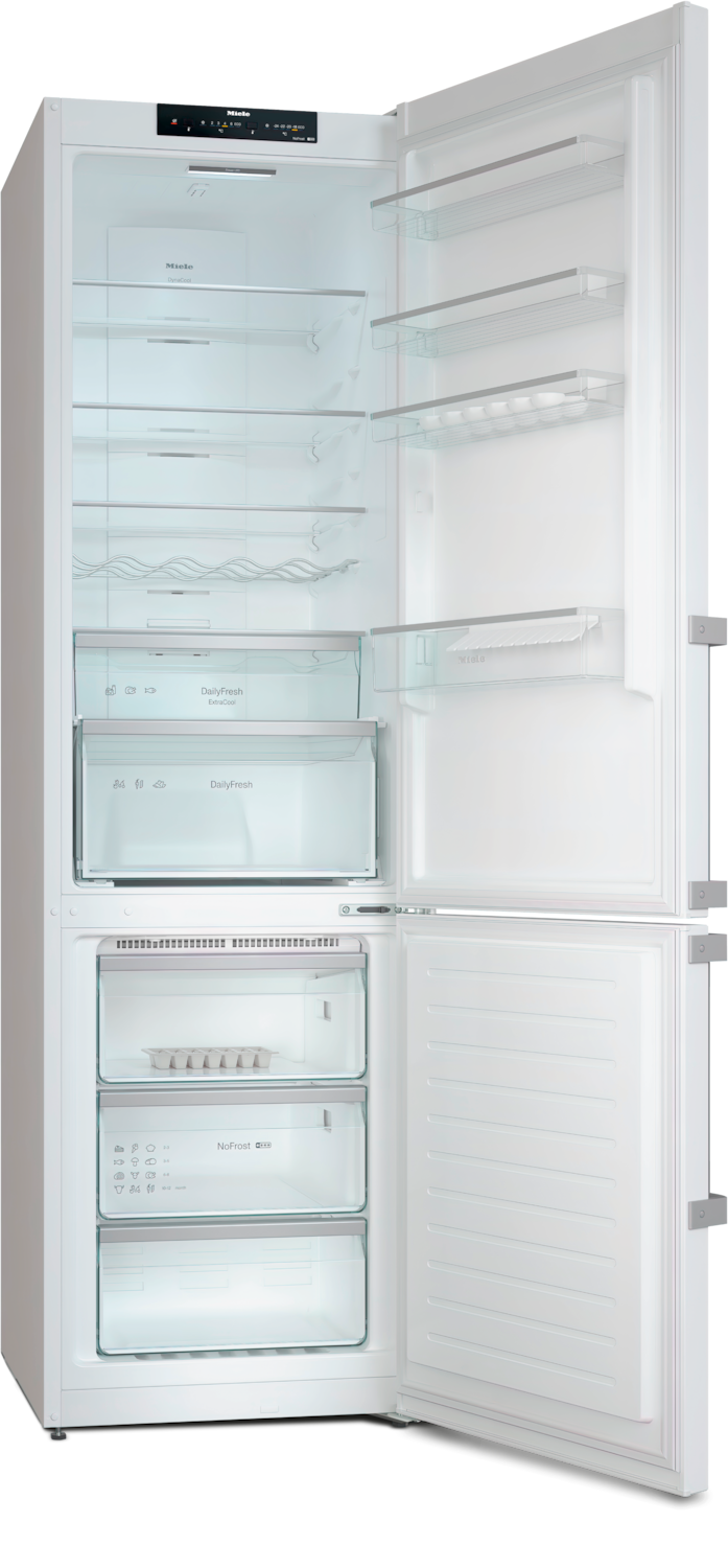 Baltas šaldytuvas su šaldikliu ir DailyFresh funkcija, aukštis 2.03m (KFN 4494 ED) product photo Back View ZOOM