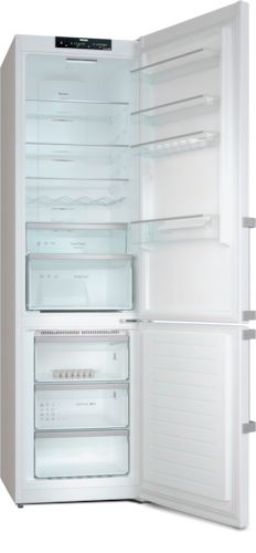 Baltas šaldytuvas su šaldikliu ir DailyFresh funkcija, aukštis 2.03m (KFN 4494 ED) product photo Back View L