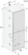 Valge külmik + sügavkülmik NoFrost ja DailyFresh funktsioonid, kõrgus 1.85m (KFN 4375 DD) product photo View4 S