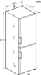 Baltas šaldytuvas su šaldikliu, FlexiBoard ir DailyFresh funkcijomis, aukštis 2.01m (KFN 4795 DD) product photo View4 S