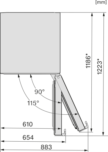 KS 4783 EDT CS Freestanding refrigerator product photo Missing translation L