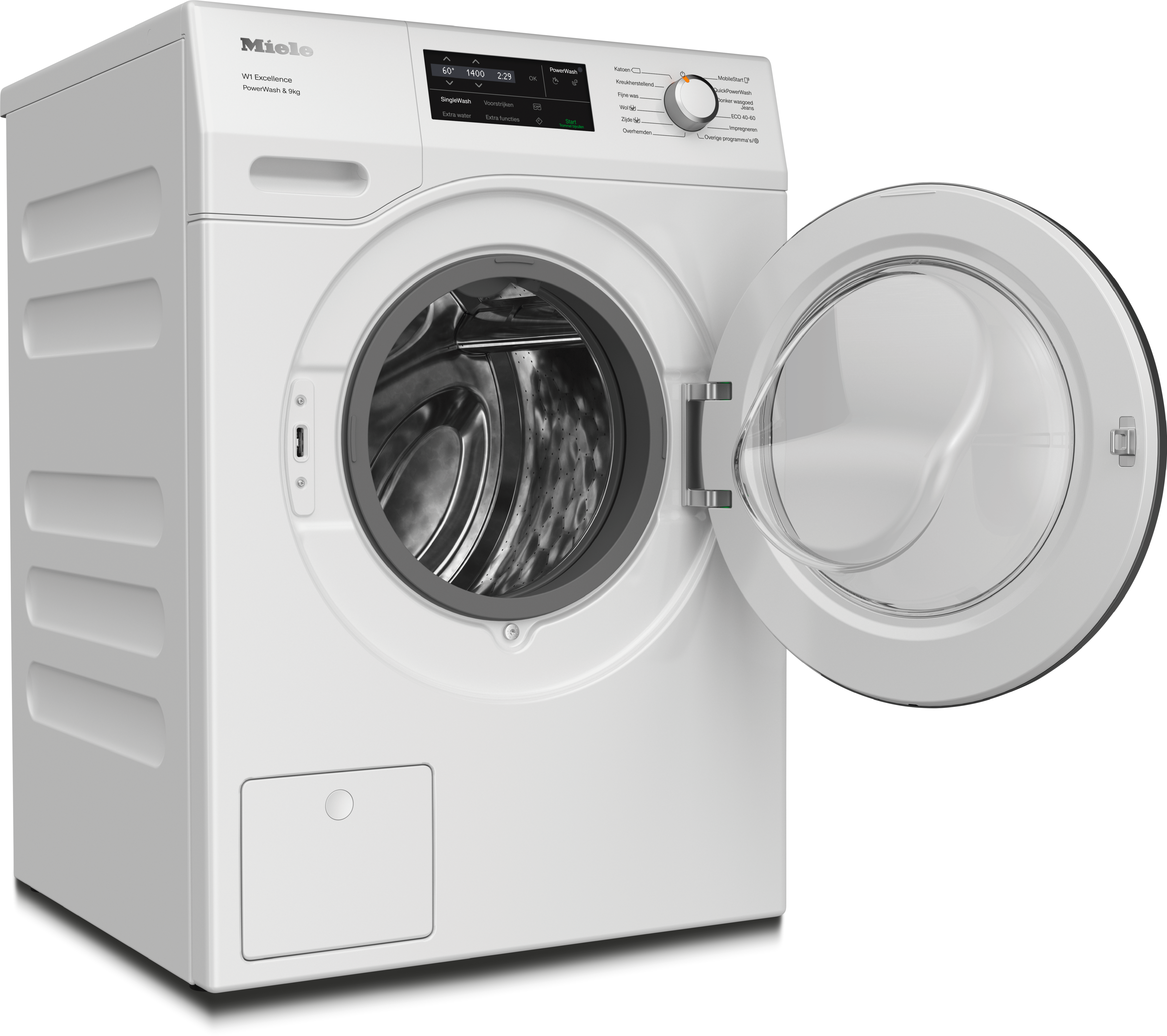 Miele - WEG375 WPS PWash&9kg Lotuswit – Wasmachines - 2