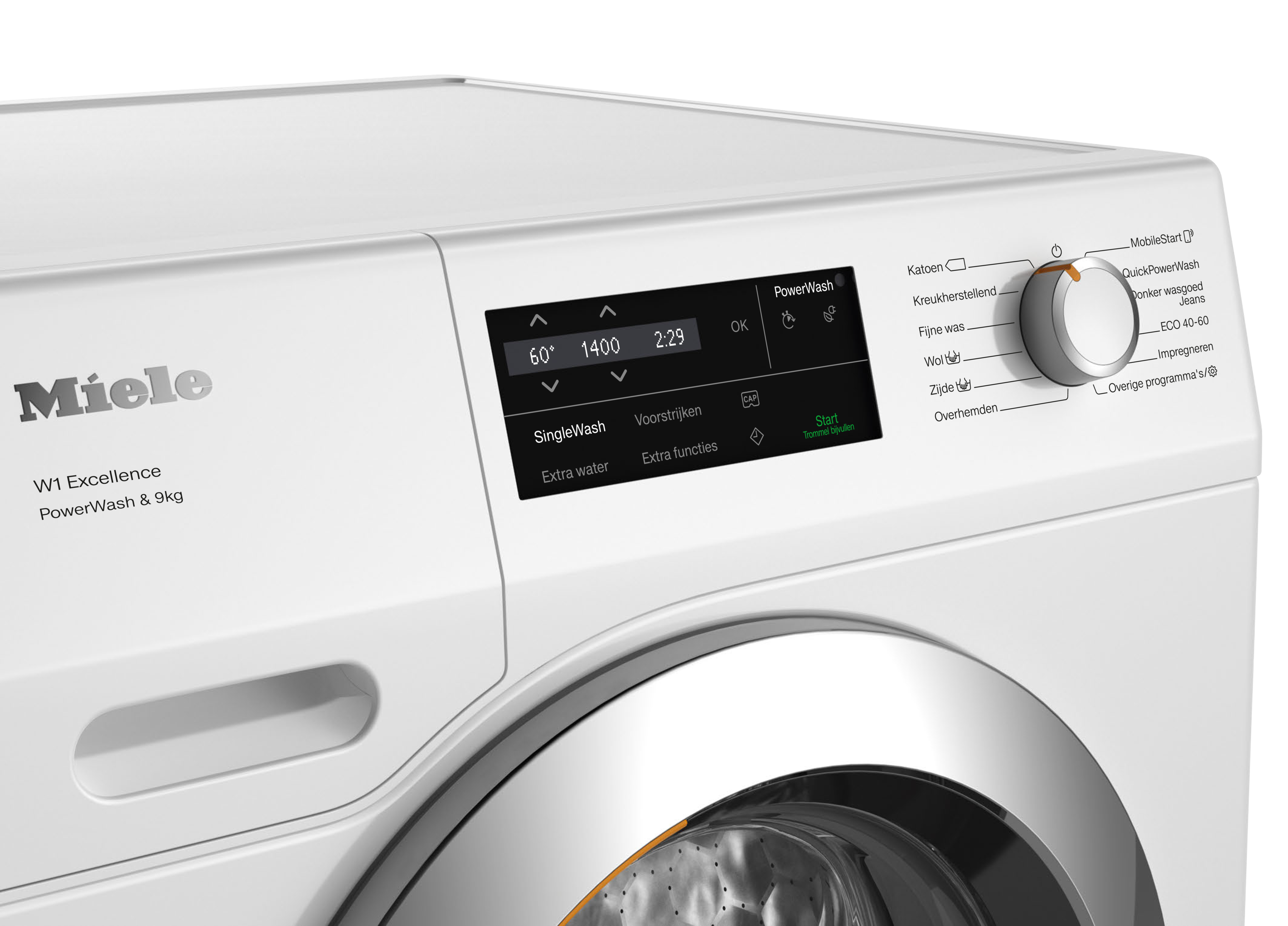 Miele - WEG375 WPS PWash&9kg Lotuswit – Wasmachines - 4