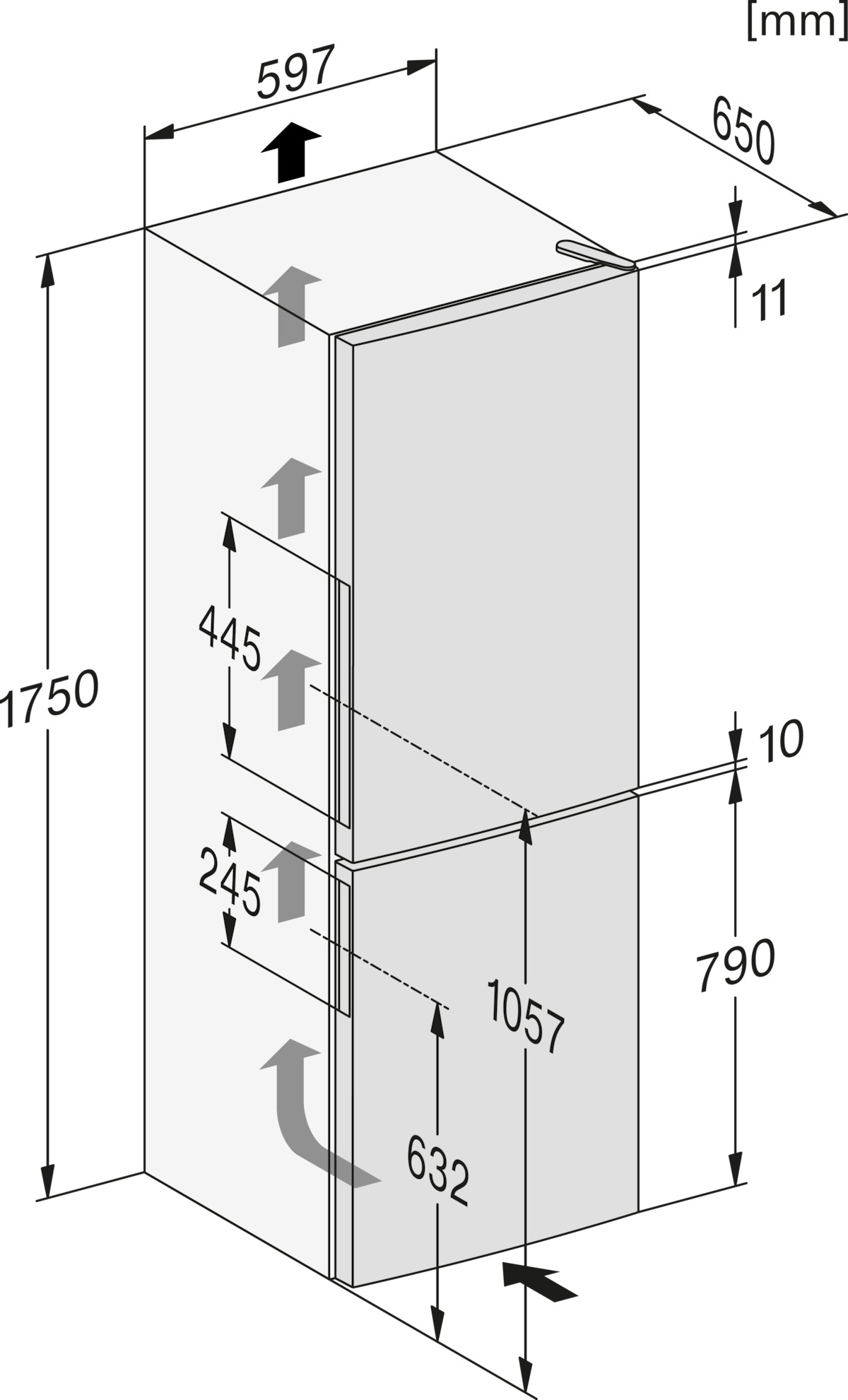 Miele KD 4050 E Active Stainless look Refrigeration