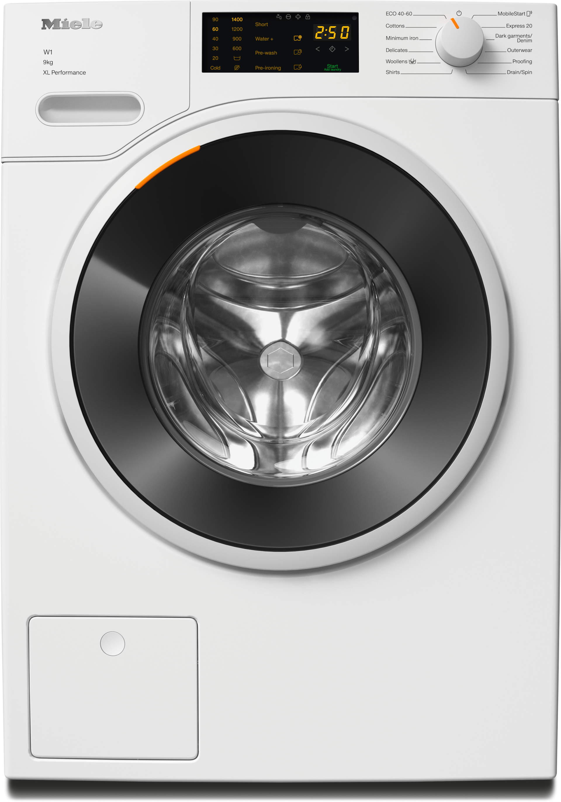 Washing machines - WWD164 WCS 9kg Lotus white - 1