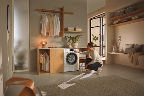 8kg TwinDos veļas mašīna ar 1600 apgr./min. mazgāšanas veiktspēju un WiFi (WWF664 WCS) product photo View3 L