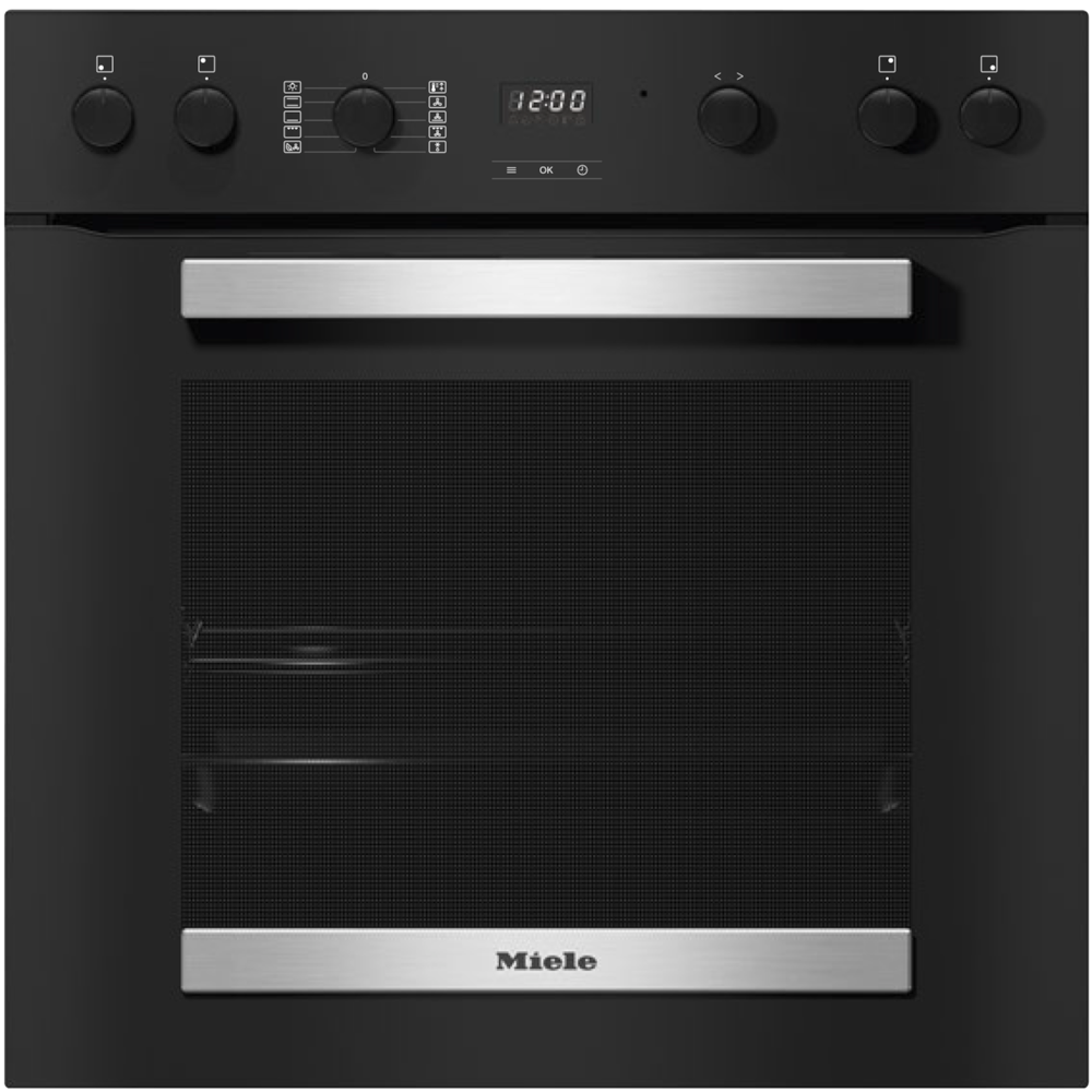 Herde / Backöfen / Range Cooker - H 2455 E ACTIVE Obsidianschwarz Edelstahl-Look - 1
