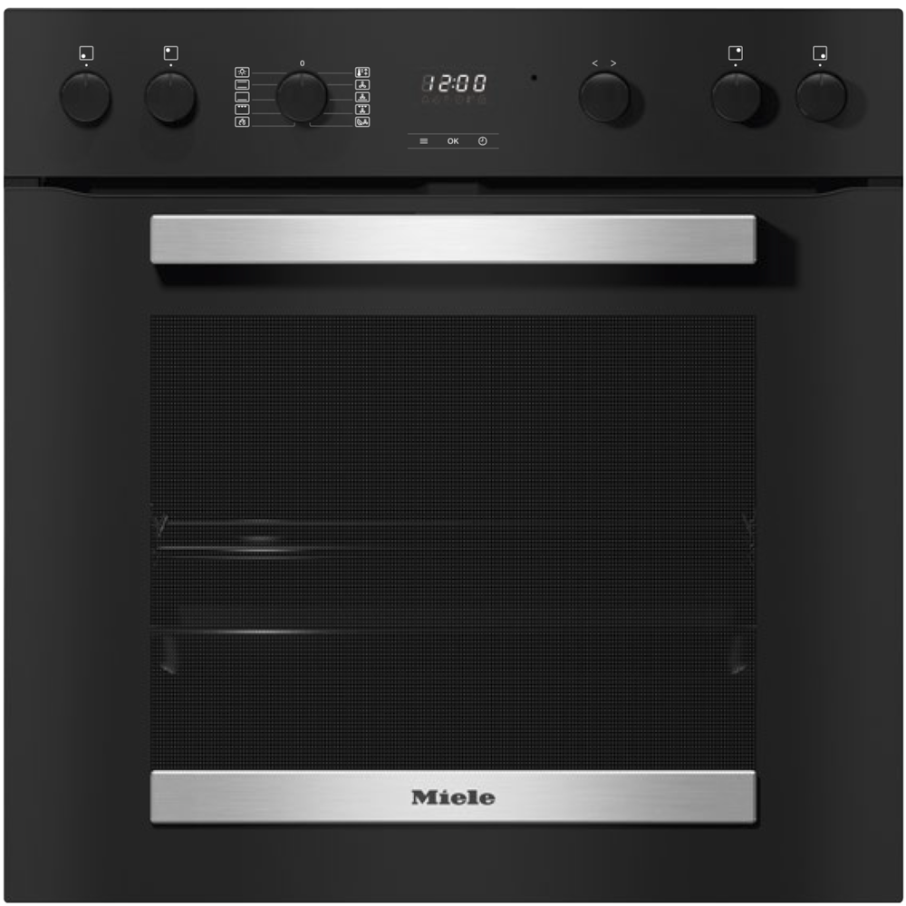 Herde / Backöfen / Range Cooker - H 2455 EP ACTIVE Obsidianschwarz Edelstahl-Look - 1