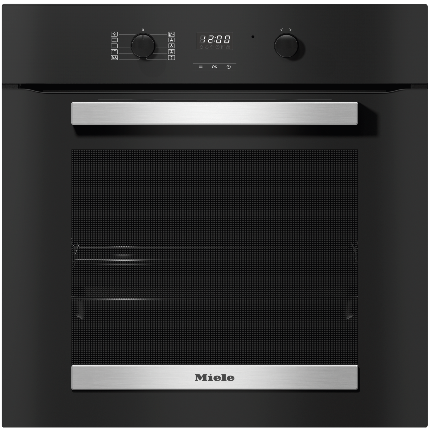 Ovens / Range cookers - H 2455 B ACTIVE Obsidian black stainless steel effect - 1