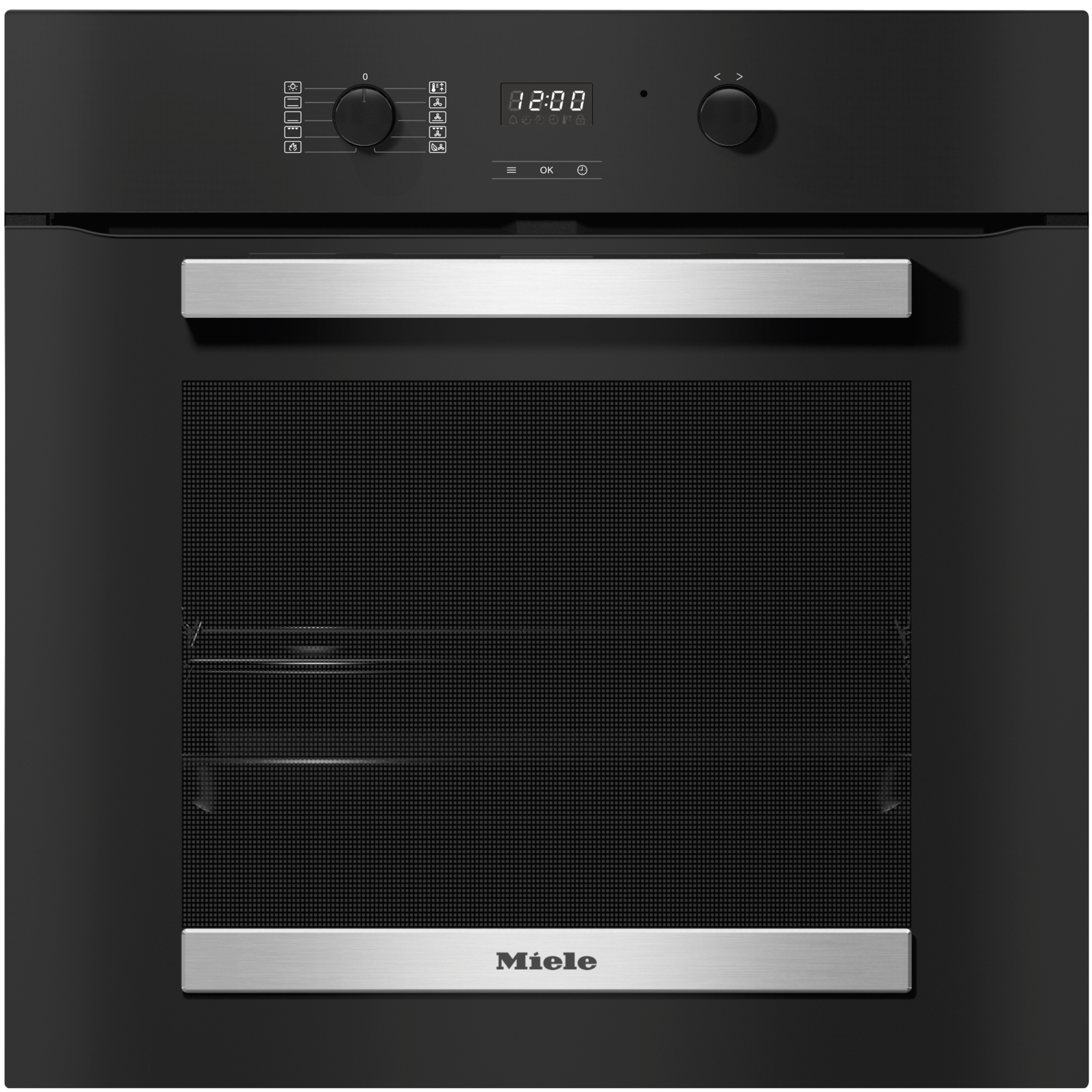 Ovens / Range cookers - H 2455 BP ACTIVE Obsidian black stainless steel effect - 1