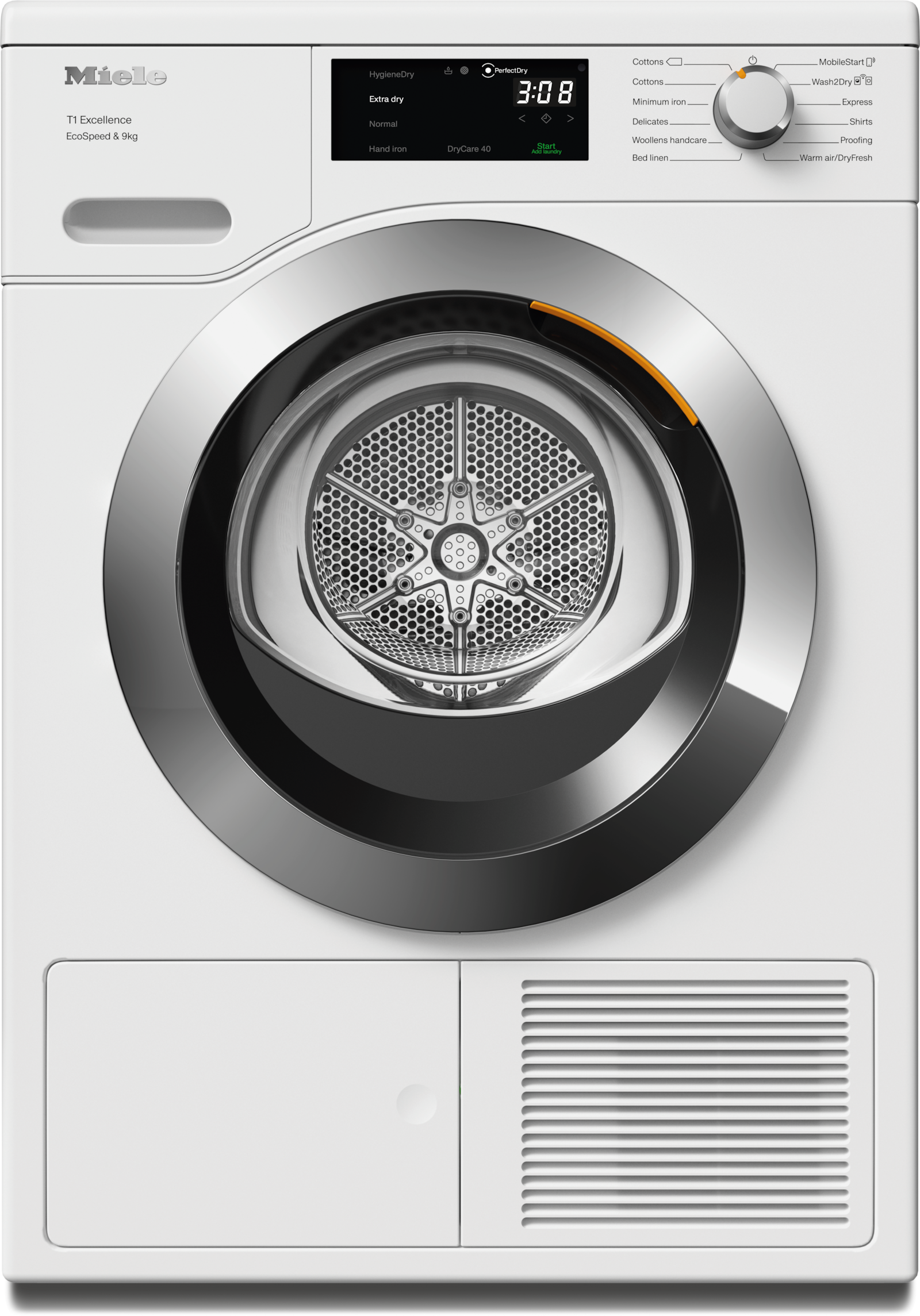 Tumble dryers - TEH785WP EcoSpeed&9kg Lotus white - 1